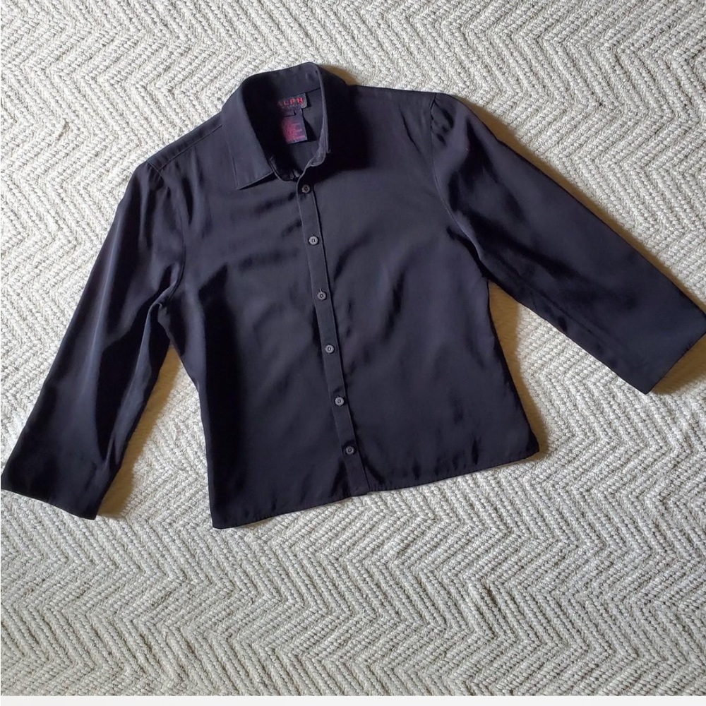 Ralph Lauren Tartan Plaid Label Blouse